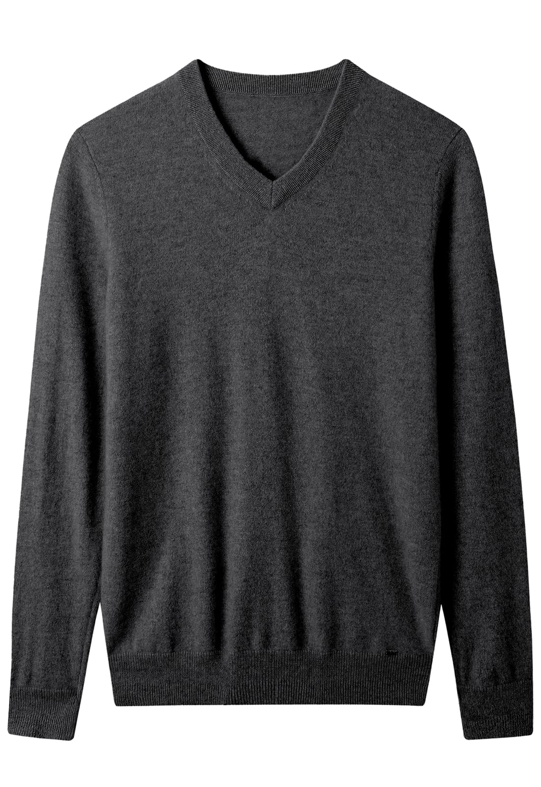 ZHILI Herren 100 Kaschmir Winter Langarm Bequemer V-Ausschnitt Pullover Herren