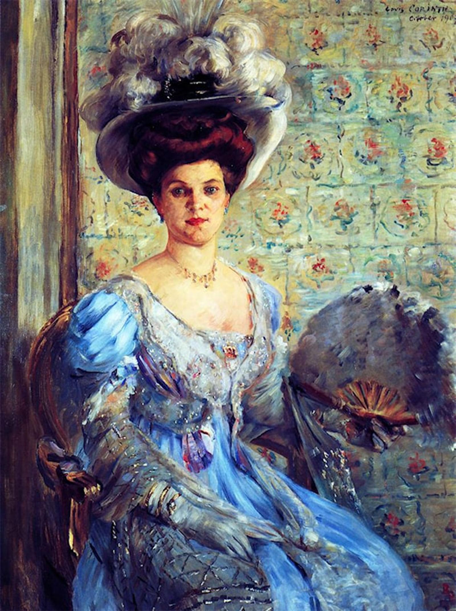 Serendipitp No Frame Retro Picture Poster Wall Art Pictures Painting Portrait Of Eleonore Von Wilke Countess Finkh Lovis Corinth Wall Art Canvas Print For Wall Decor 60X90cm