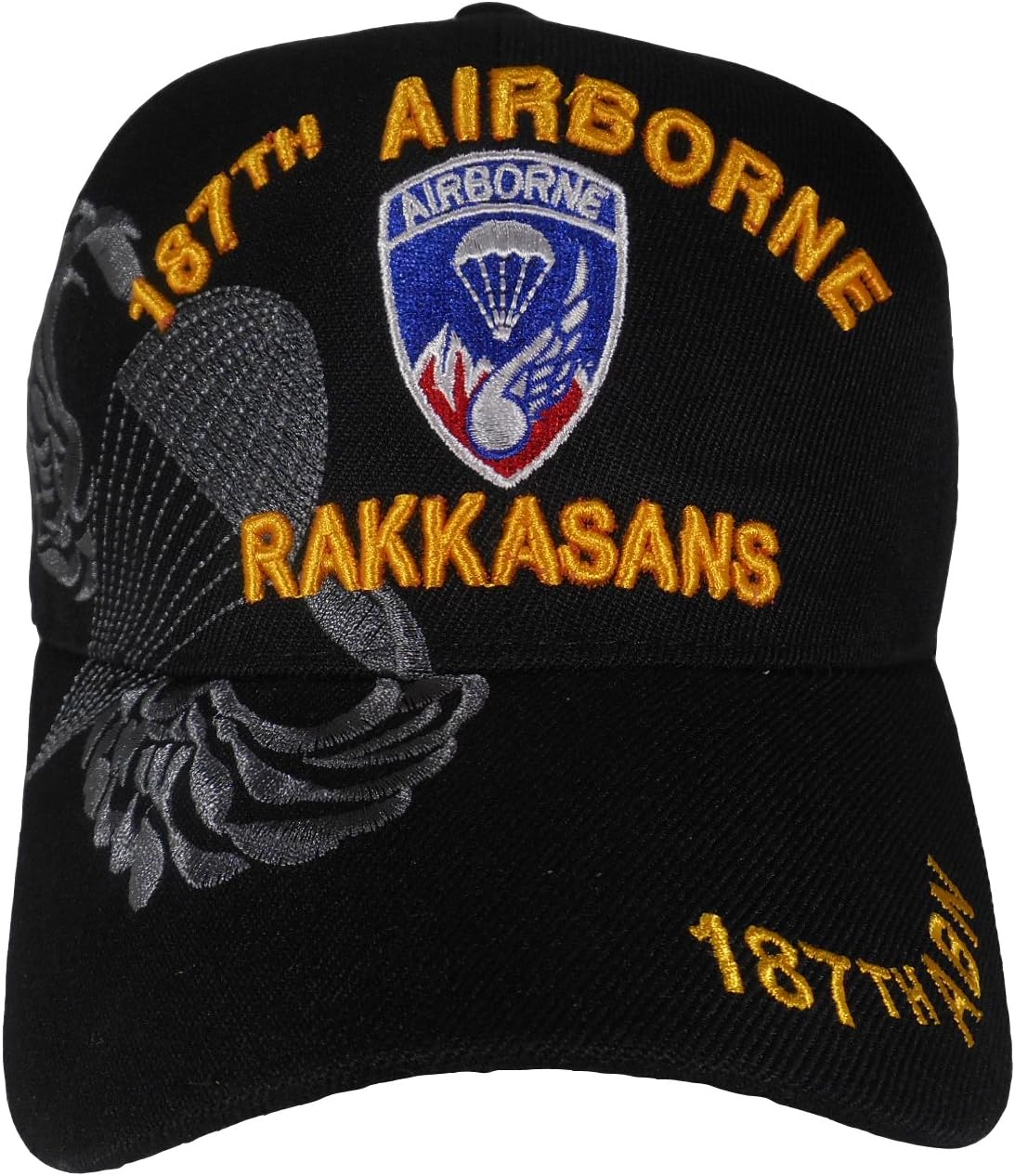 U.S. Airborne Cap Hat One Size Black