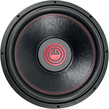Gravity 1x 15 Inch 2400 Watt Car Audio Subwoofer w/ 4 Ohm DVC Power 15 in. Sub - Feature Dual Voice Coil, Thick Magnet, Design for Car, ATV, Van, High Performance Car Show