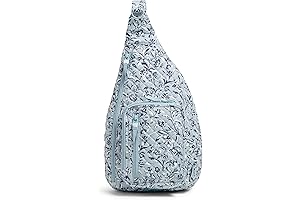 Vera Bradley Women's Perennials Gray Cotton Sling Backpack