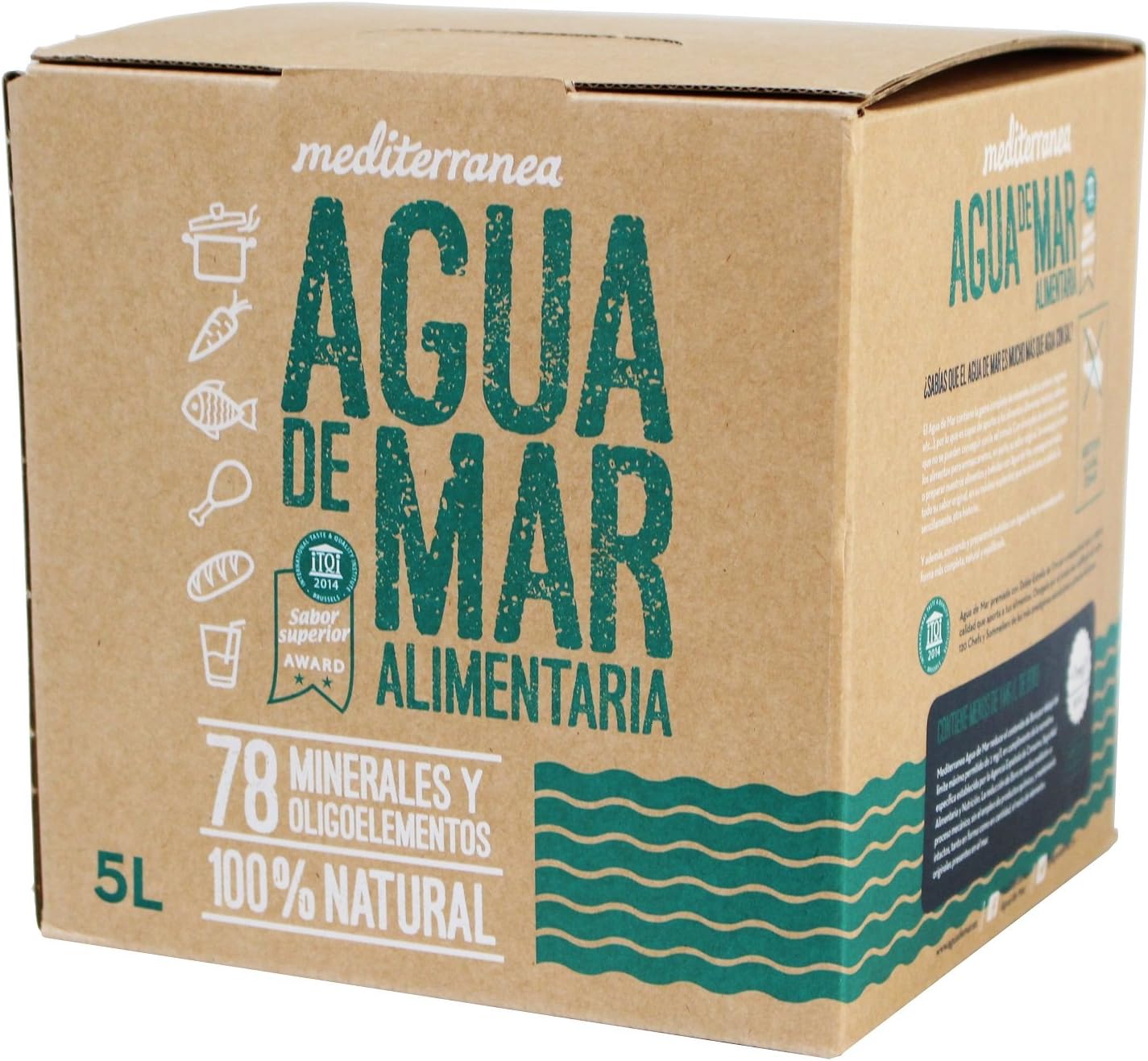 Mediterranea Seawater in 5 Litre Container