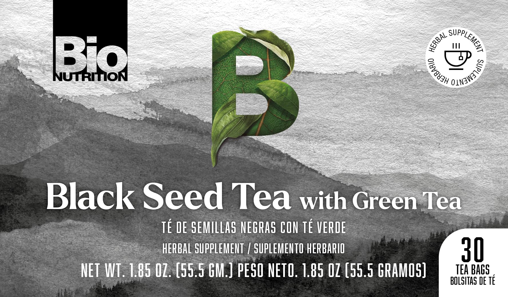 Bio Nutrition Tè ai semi neri con tè verde 30 bustina(S)