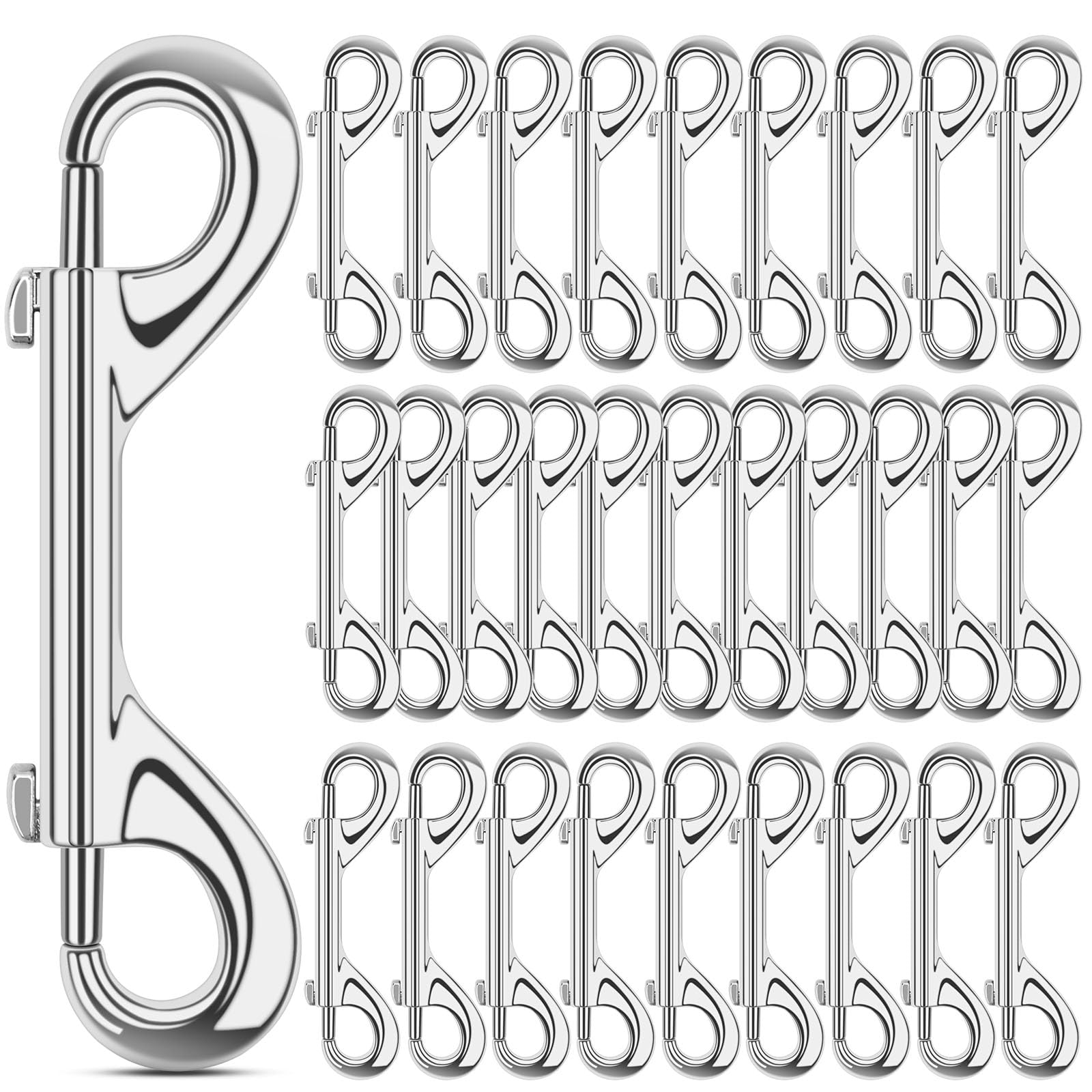 Mousquetons de 11,9 cm ERKOON boucles en zinc pour chiens chats et matériel d'équitation