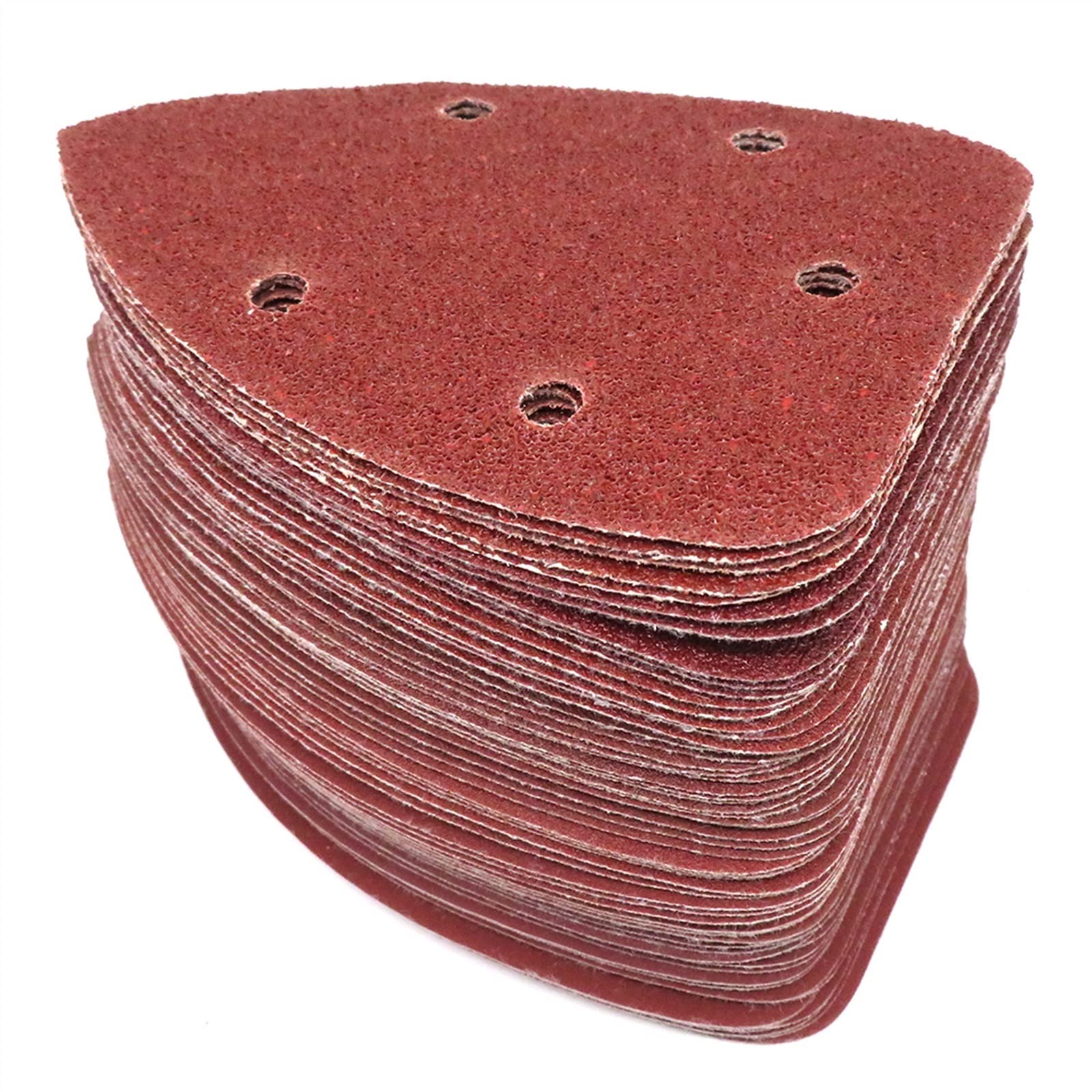 Tamponi abrasivi, carta vetrata mista, 25 pezzi di carta vetrata autoadesiva Levigatrice triangolare Carta vetrata Hook Loop Carta vetrata Disco Strumenti abrasivi for lucidatura Grana 40-1000 for lev