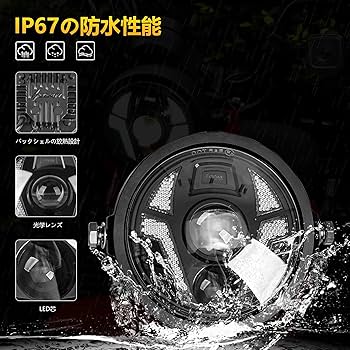 CT125ハンターカブ JA65 LEDヘッドライトハイビーム/ロービーム切替 Amazon | ホンダ CT125 ハンターカブ対応 LED ヘッドライトDRL