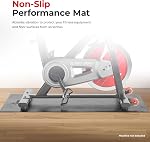 Sunny Health & Fitness Non-Slip Home Gym Mat – Workout Floor Protection Foam Pad for Treadmill, Bike, Elliptical, Yoga and Exercise Equipment Options
