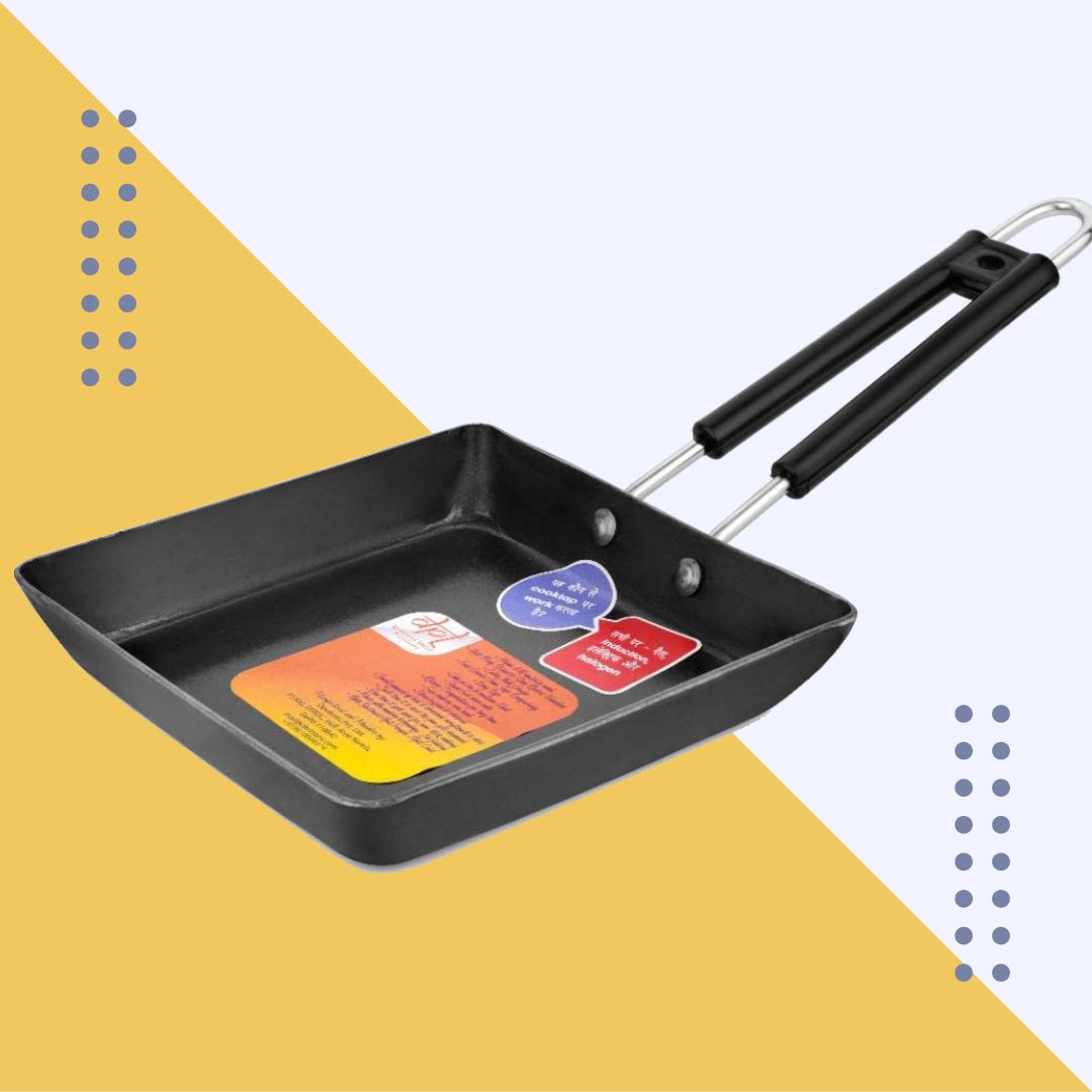 Buy XACA Iron Square Egg Pan, Japanese Omelette Pan, Small