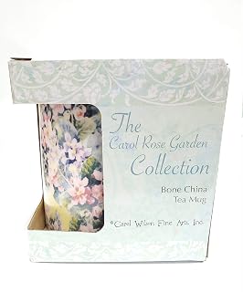 Carol Wilson Floral Collection Bone China Mug - Pink Violets FLORMUG6