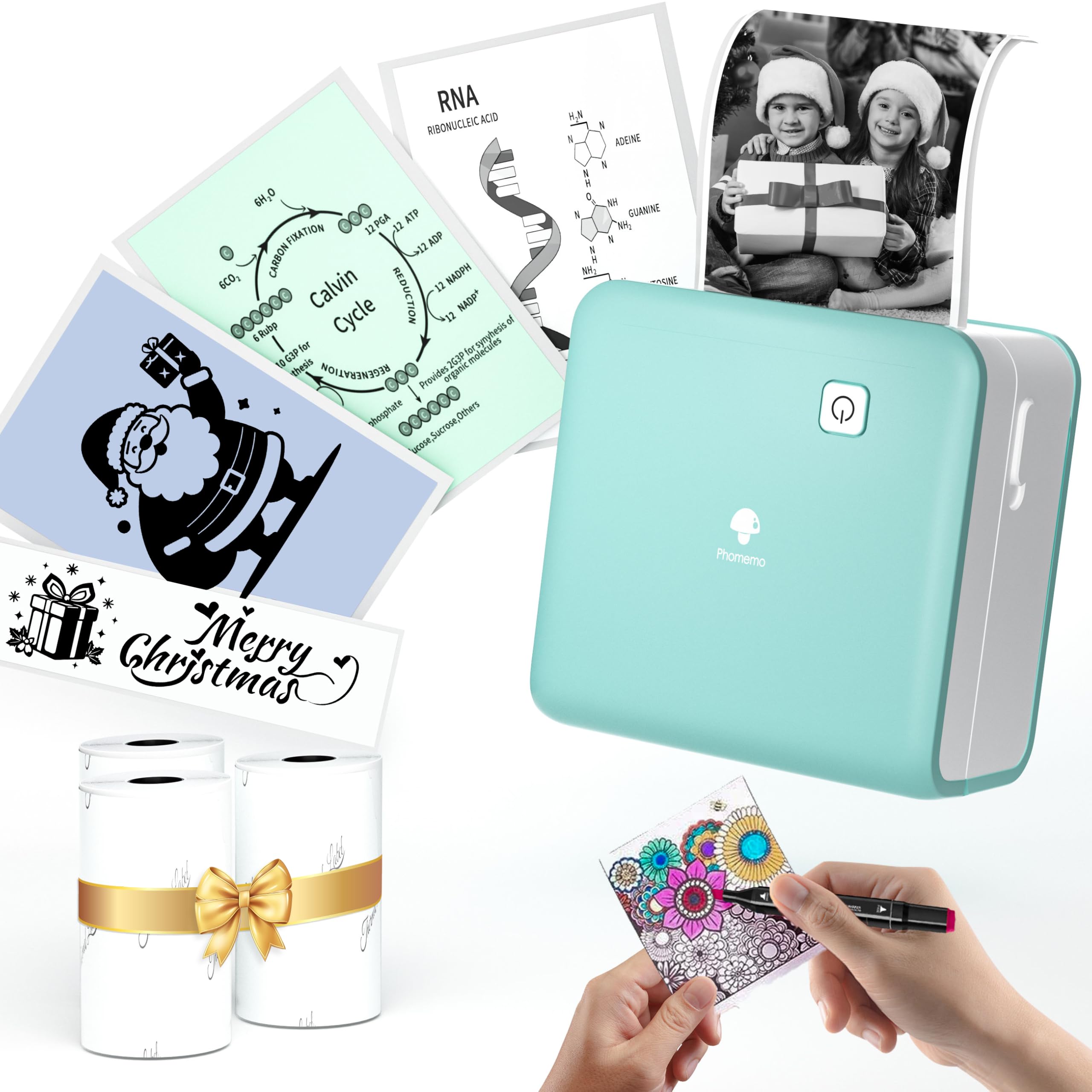 Phomemo Papel Calcomanía Térmico Calcomanía De 50 Mm, Compatible Con - Foto 10