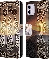 Vista 1 de Head Case Designs Funda de piel con licencia oficial de Brigid Ashwood Awen Celtic Wisdom 3, tipo cartera compatible con Apple iPhone 11