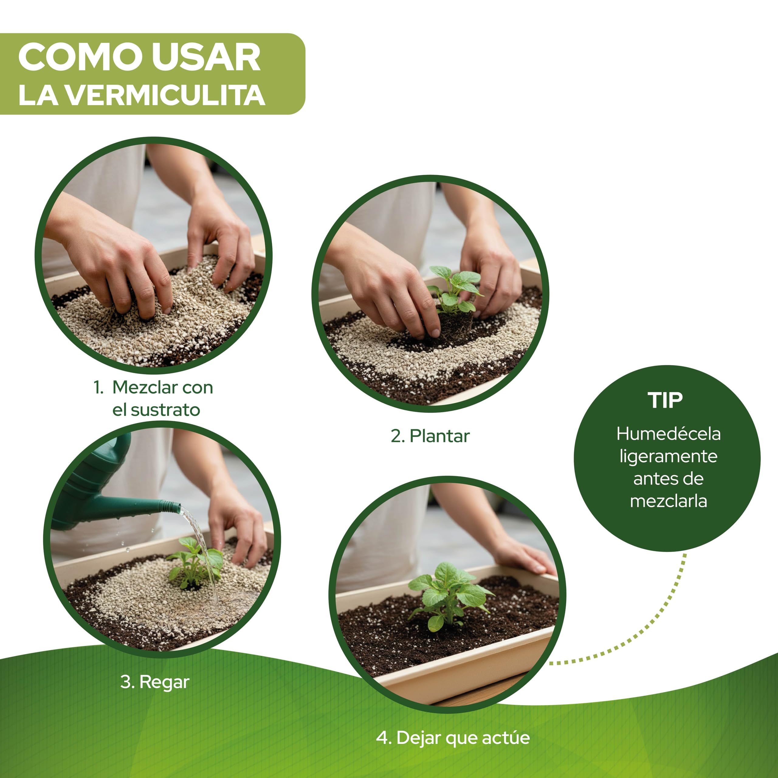 Control Garden Vermiculita 100L | Tierra para Plantas y Cultivos Interior y Exterior | Sustrato Natural para Semillas | Fabricado en España