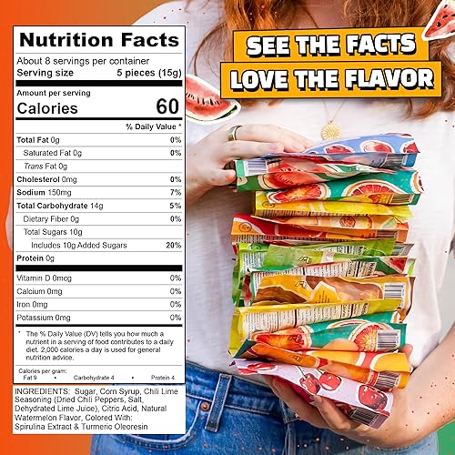 Vista 24 de Tamalitoz de Sugarox - Paquete de 8 caramelos duros hechos a mano con mango dulce y picante hecho a mano con chile en polvo, lima y sal marina.