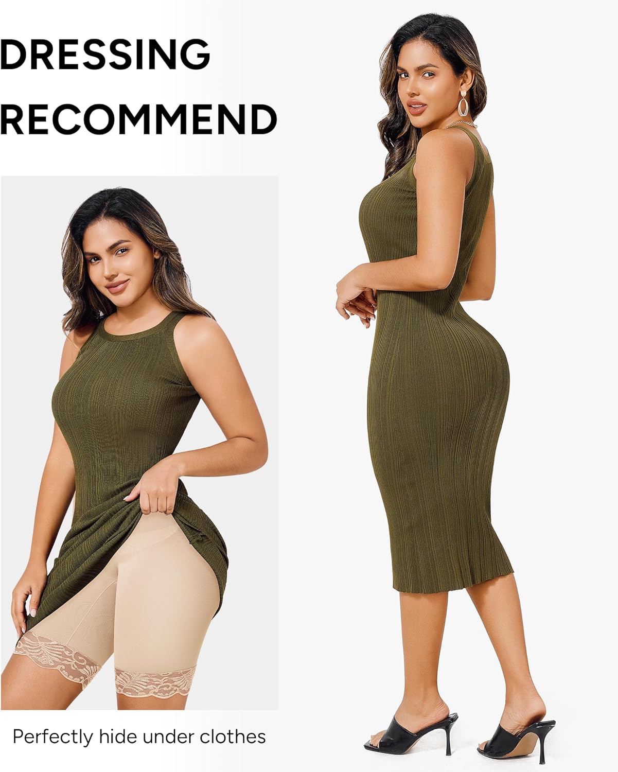 Nebility Shapewear for Women Tummy Control High Waisted Body Shaper Shorts Thigh Slimmer Butt Lifter Panties Underwear - Image 6