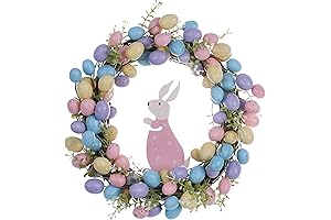 15" Easter Egg Wreath - A Welcoming Adornment for Your Easter Celebrations