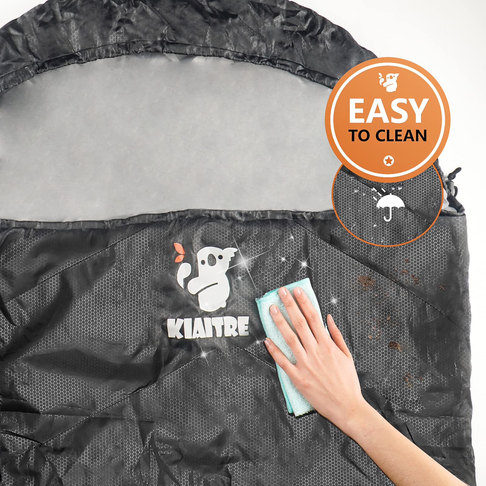 Kiaitre Schlafsack für Erwachsene - Warmer und ultraleichter Umschlag-Kompaktschlafsack, wasserdichter Outdoor-Deckenschlafsack für Camping, Wandern und Rucksackreisen