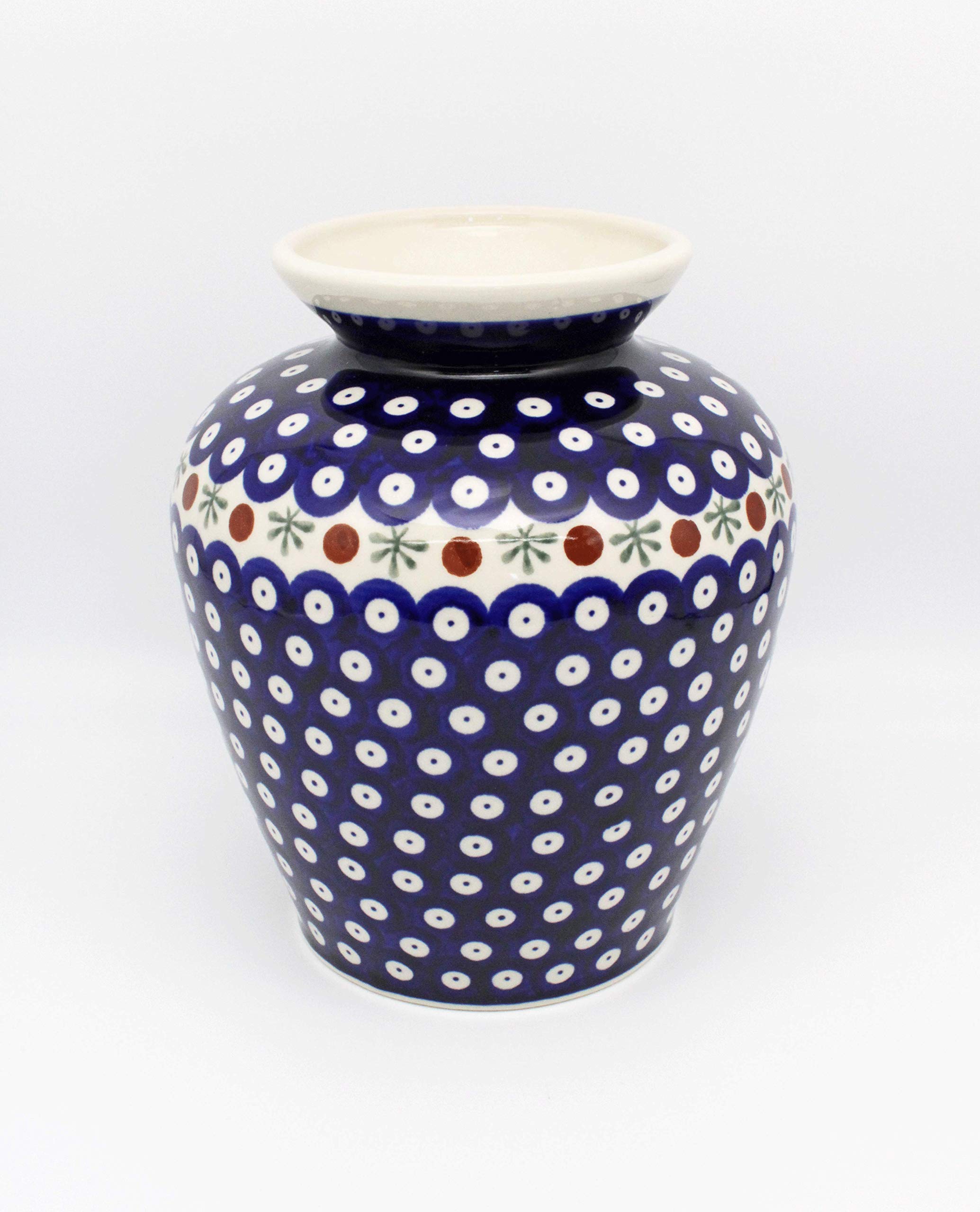 Bunzlauer Keramik Polish Pottery Vase (19.7cm) Catherine Pattern