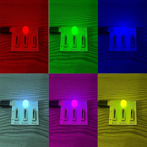 Miniatura 3 de Kit de práctica de soldadura DIY Junta de entrenamiento de electrónica de aprendizaje de práctica RGB