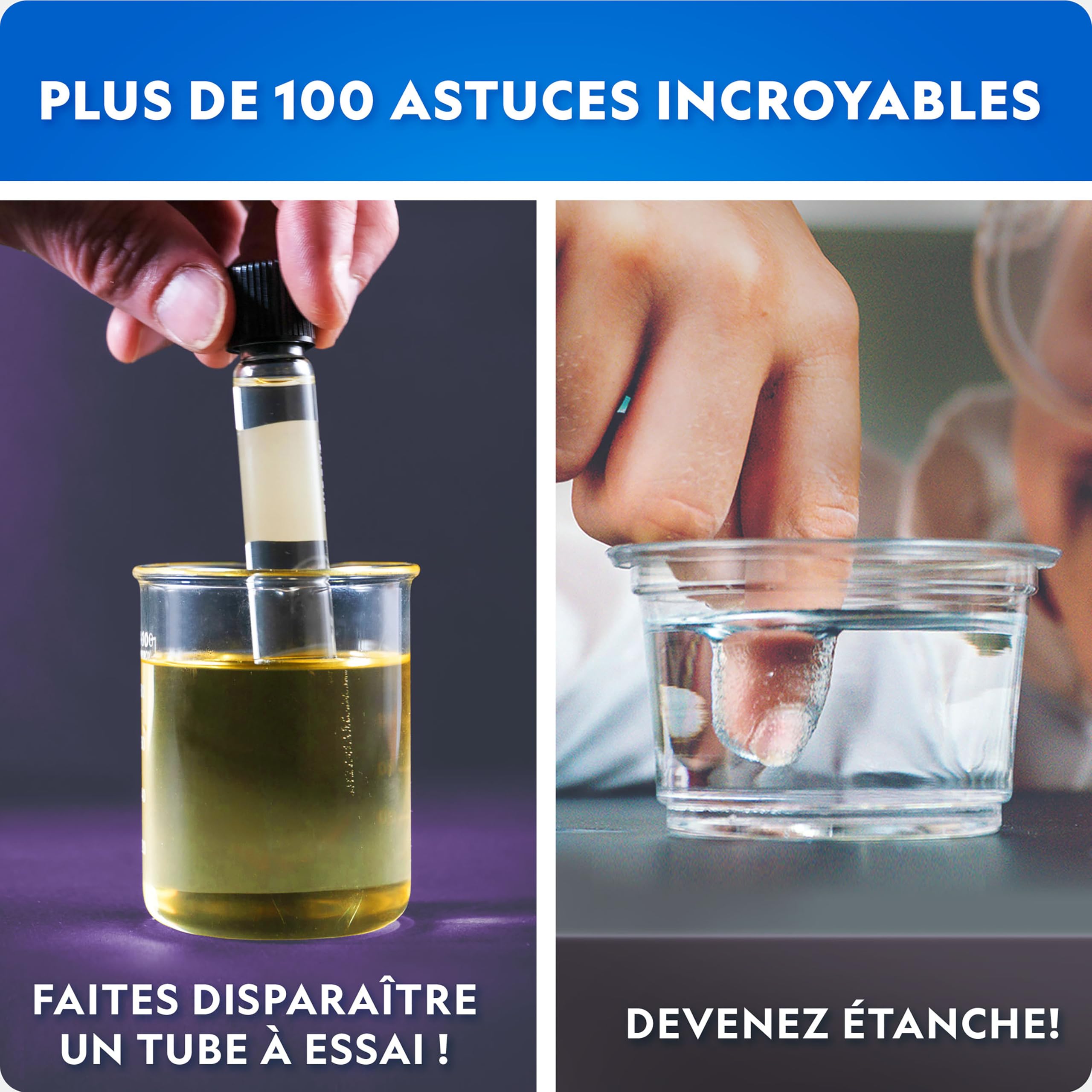 NATIONAL GEOGRAPHIC Science Magic Kit – Plus de 100 expériences scientifiques et tours de magie pour enfants, coffret de chimie et kit d’activités STEM, jouet éducatif et amusant pour enfants
