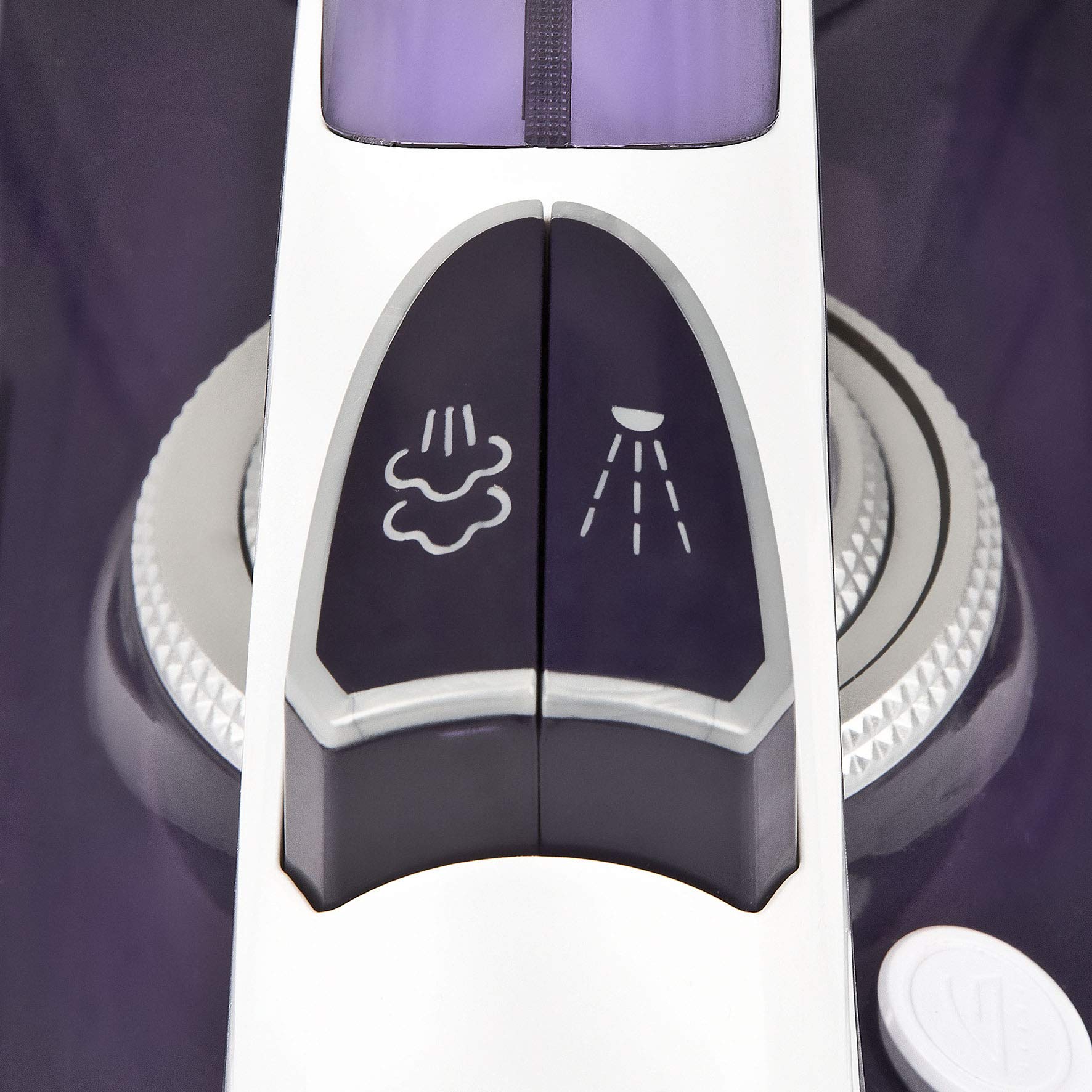 G3 Ferrari G4001800, Maxi-Temp 2800, fer à repasser à vapeur 2800 W, plaque inoxydable, capacité 300 cc vapeur 25 g/min, fonction auto-clean et pulvérisation, violet