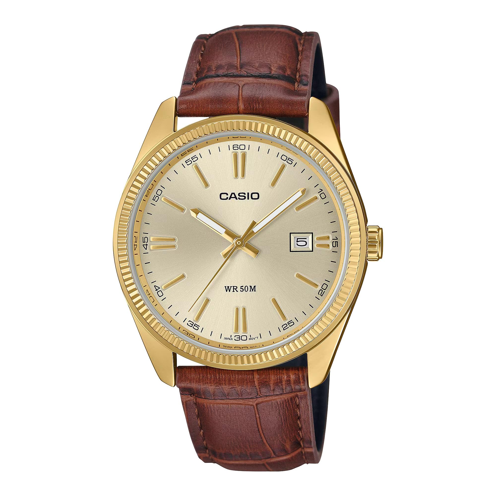 Casio Watch MTP-1302PGL-9AVEF, marrone, Classico