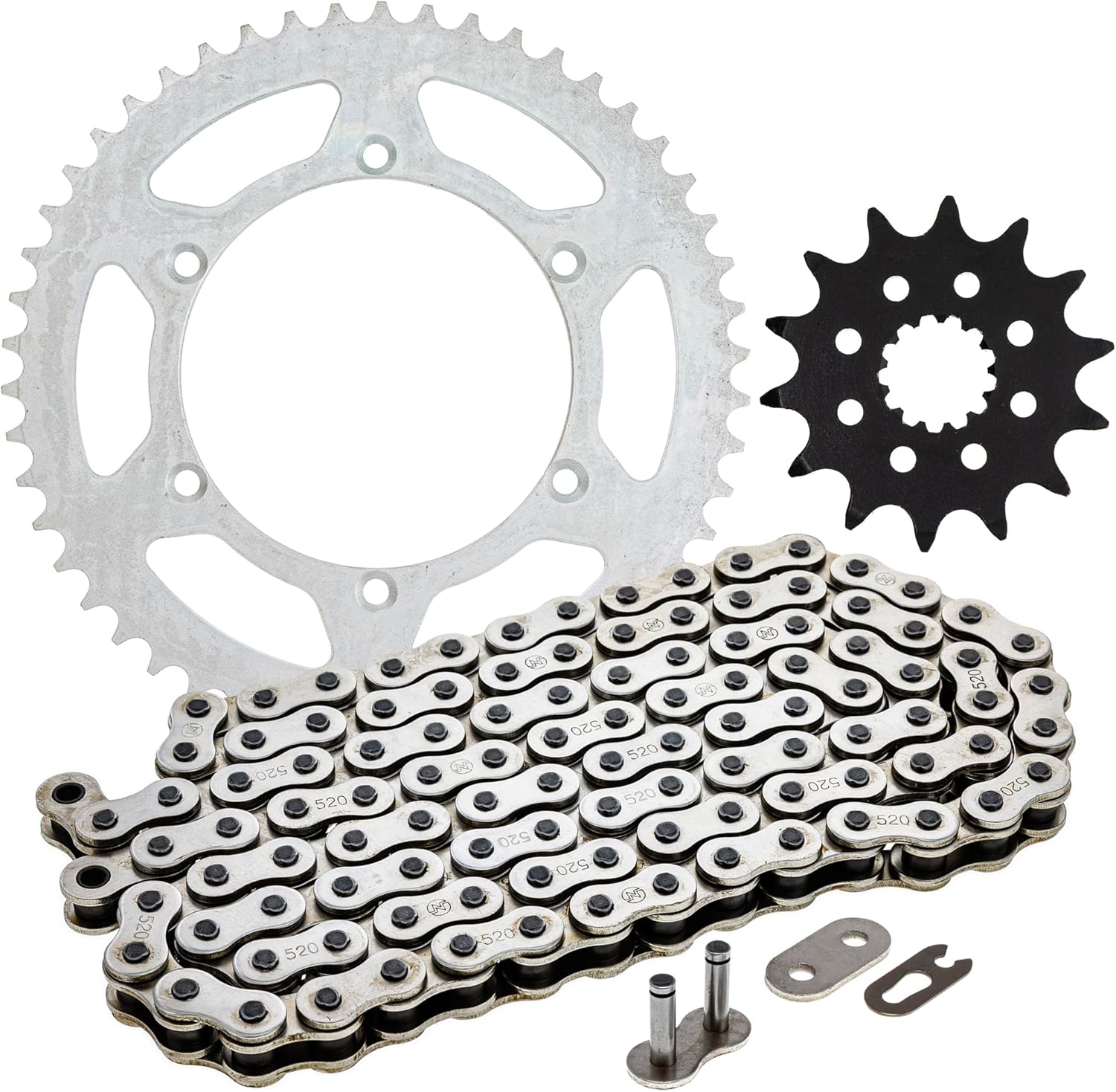 NICHE Drive Sprocket Chain Combo for Kawasaki KLX300 KLX300R Front 14 Rear 50 Tooth 520NZ Standard 110 Links