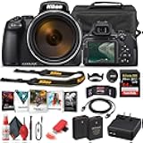 Nikon COOLPIX P1000 Digital Camera (26522) + 64GB Memory Card + Case + Corel Photo Software + EN-EL 20 Battery + Card Reader + Deluxe Cleaning Set + Flex Tripod + Memory Wallet (Renewed)
