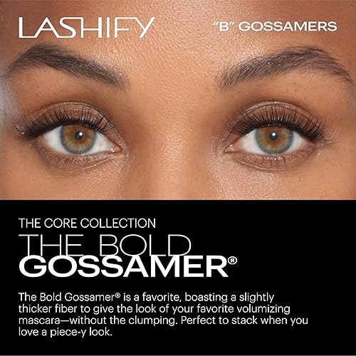 Miniatura 2 de Lashify Recambio de extensiones de pestañas Gossamer de 0.472 pulgadas, color negro, pestañas postizas fáciles para un aspecto natural