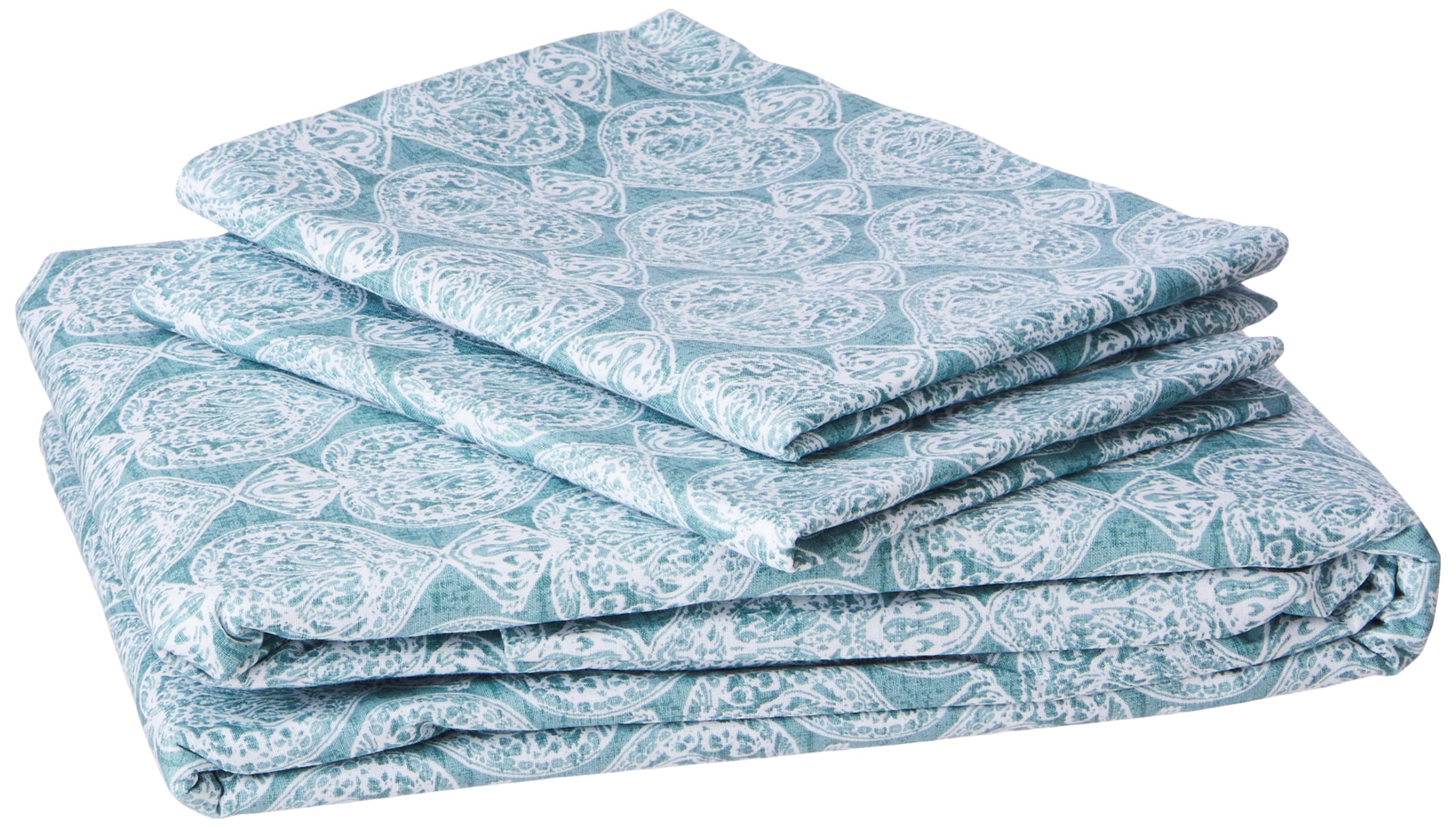 Huesland by Ahmedabad Cotton 144 TC Cotton King Size Bedsheet with 2 Pillow Covers - Turquoise Blue(9ft x 9ft) (B08VMYXHSB) Amazon Price History, Amazon Price Tracker