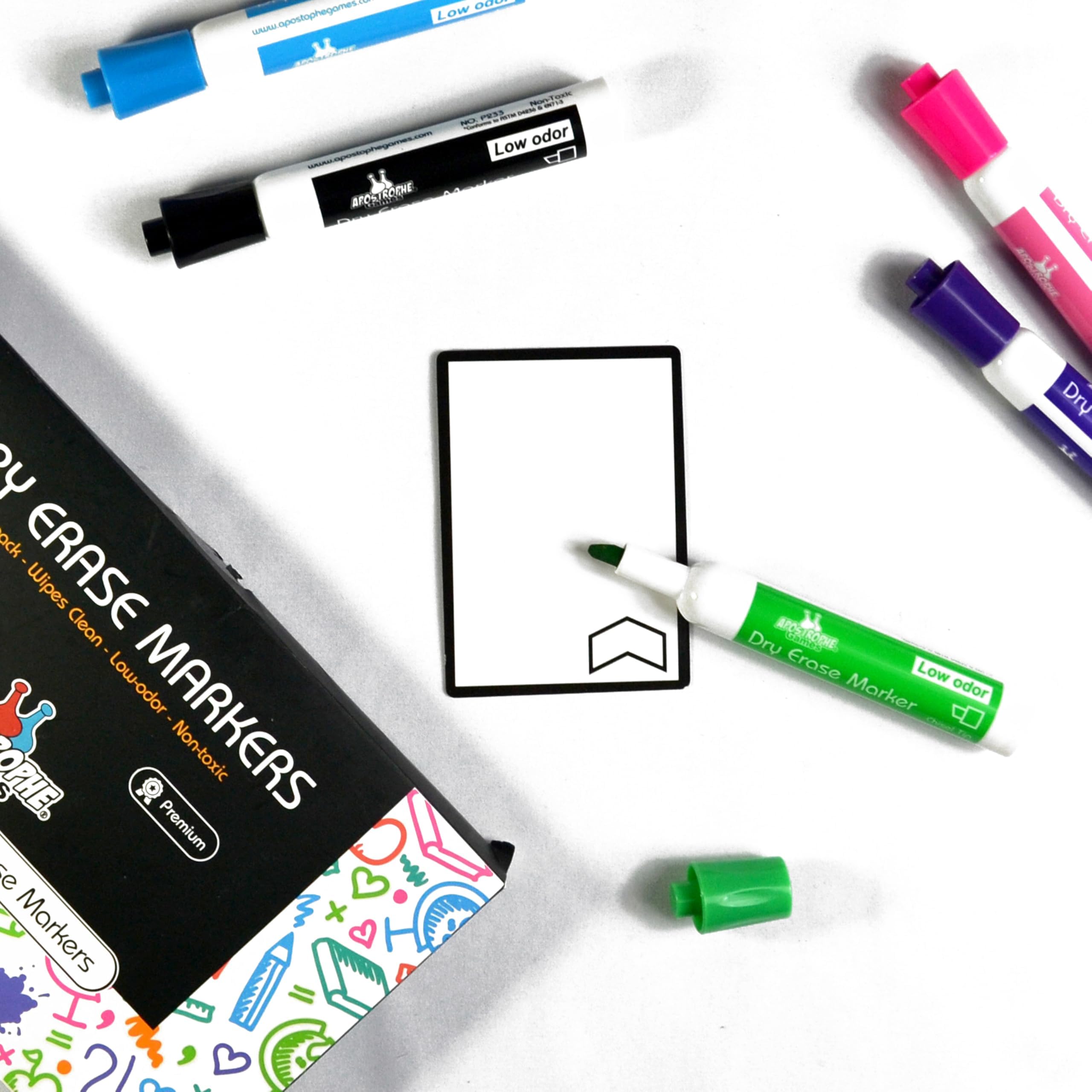 Apostrophe Games Dry Erase MTG Tokens Zestaw 40 kart-wielokrotnego użytku Proxy/tokeny do handlowych gier karcianych,
