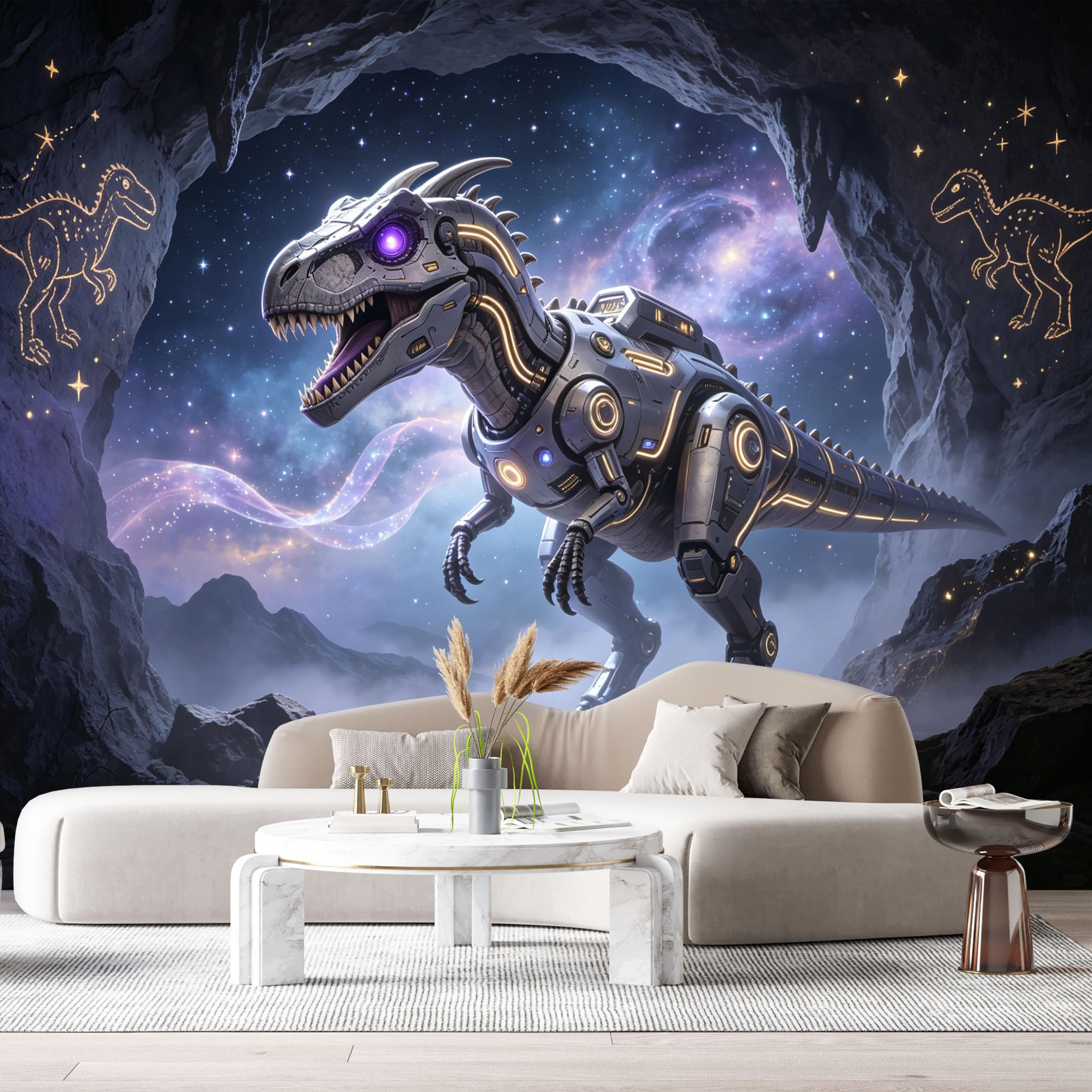 Custom Size Wall Mural Beast Mech Futuristic SciFi Robot Textured 3D SelfAdhesive Art Prints Removable Large Wallpaper Boy Bedroom Esports Room Game Room Tenant Room Studio