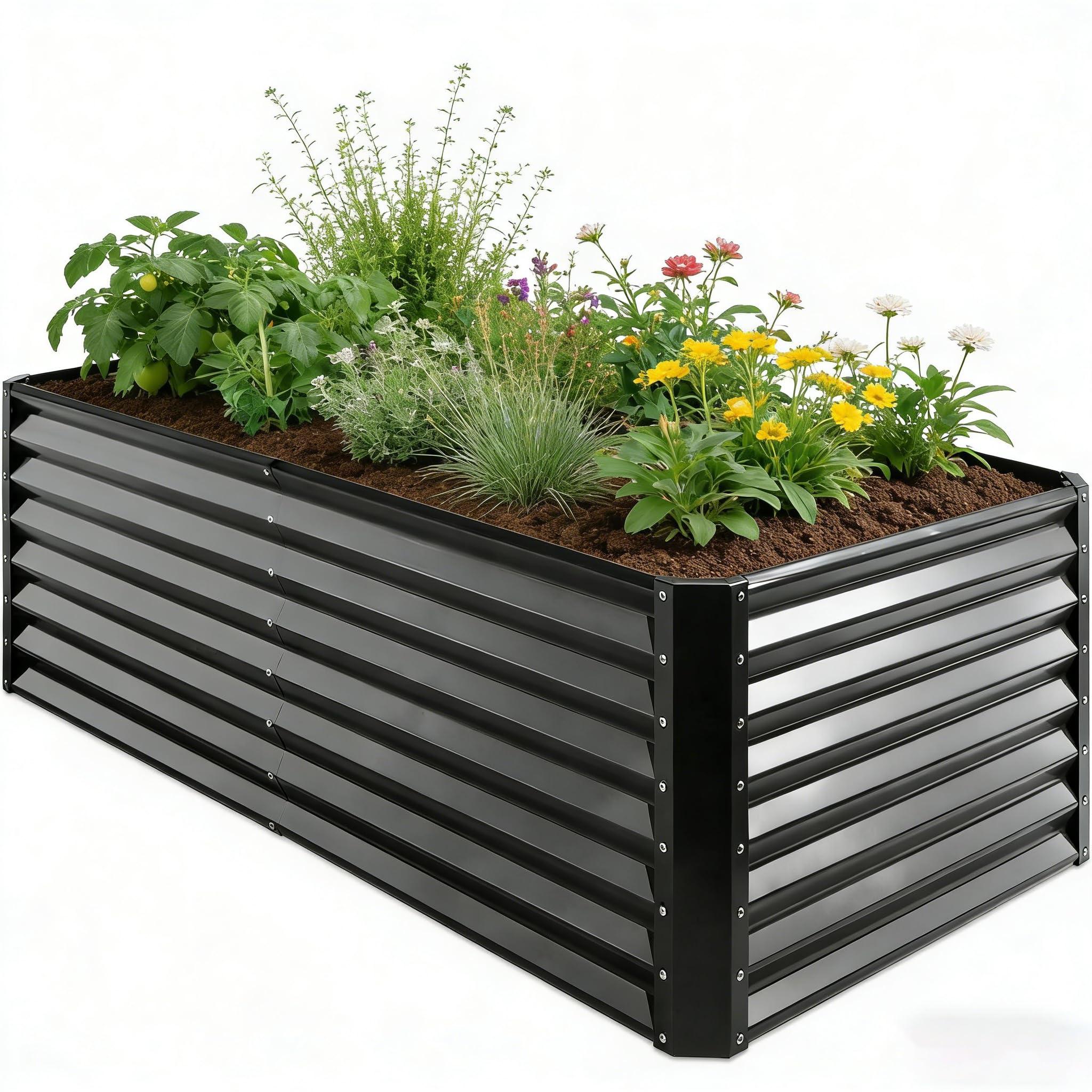 GARDMAX 6x3x1FT Raised Garden Bed