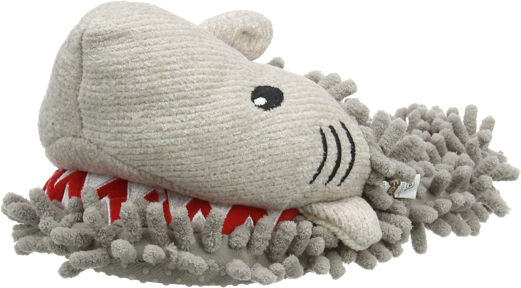 Aroma Home Shoes Unisex Kids Shark Open Back Slippers, Grey (Grey), Size EU 37 / UK 4