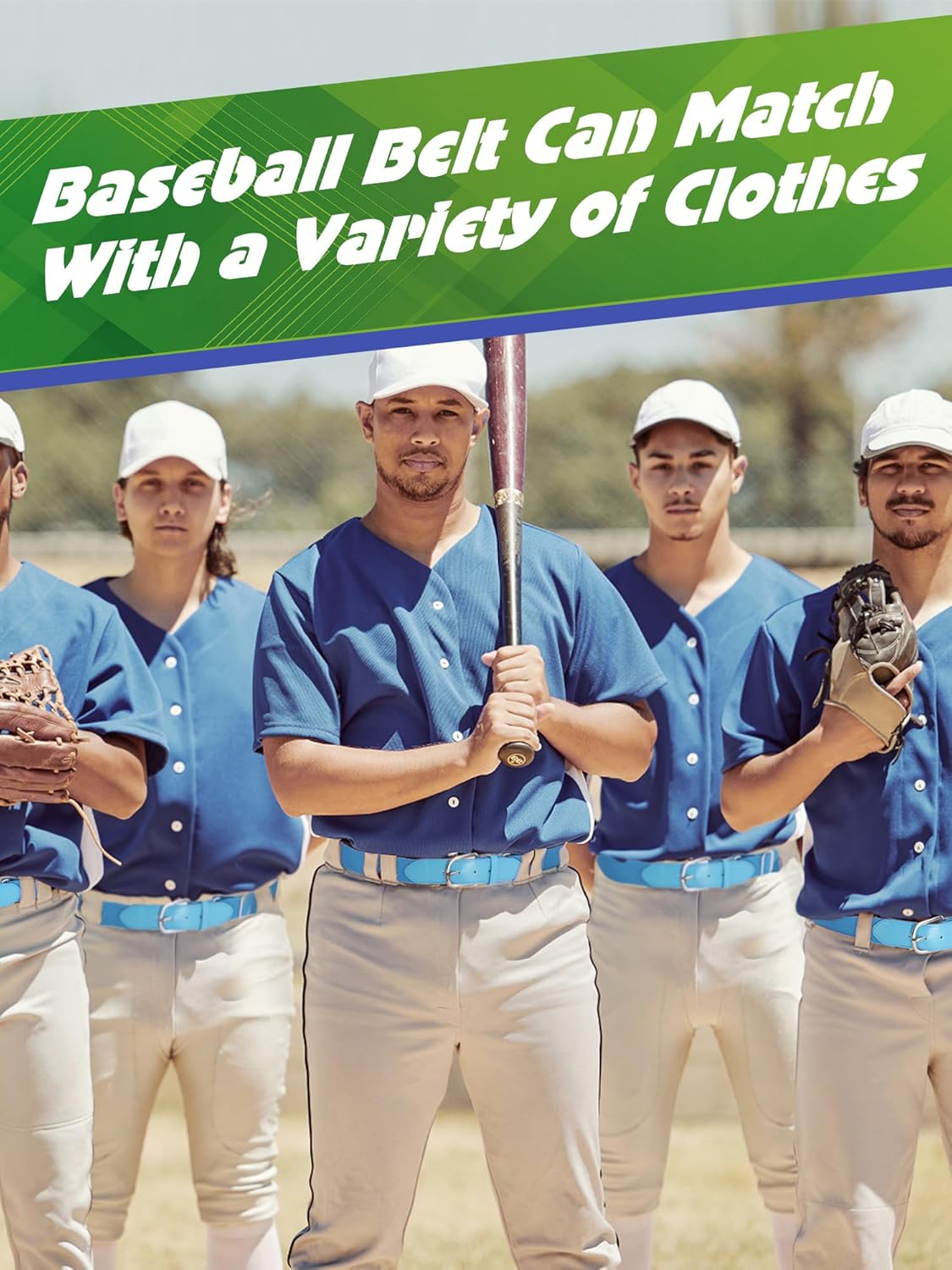 12 Pieces Baseball Belts Bulk Softball Belts Packs Leather Belt Adjustable Softball Belt Stretch Sports - Image 4