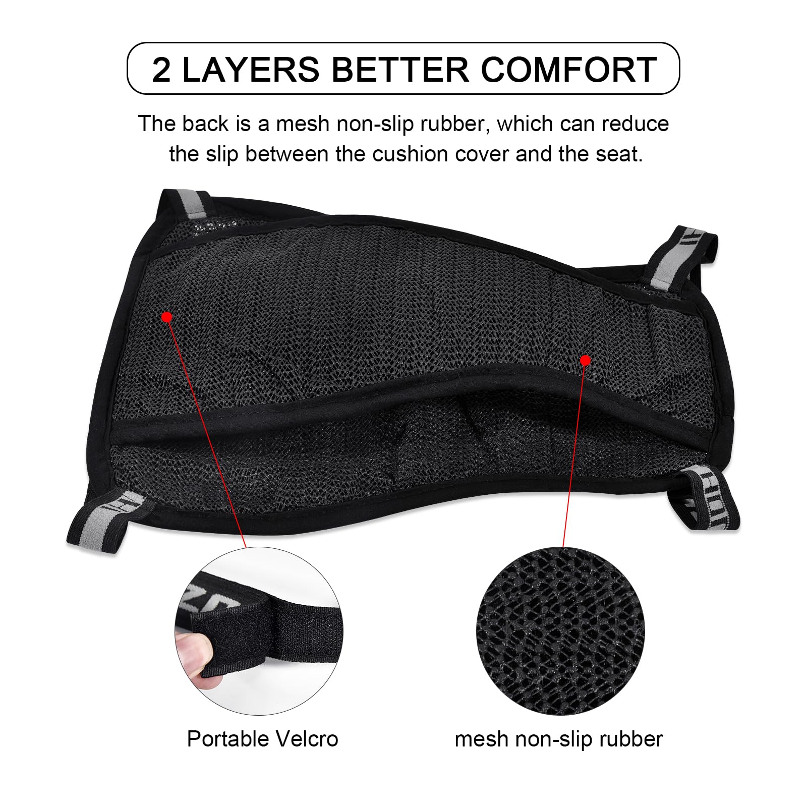 Cuscino Di Protezione Per Sedile 2X In Rete 3D Impermeabile Per Moto - Foto 13