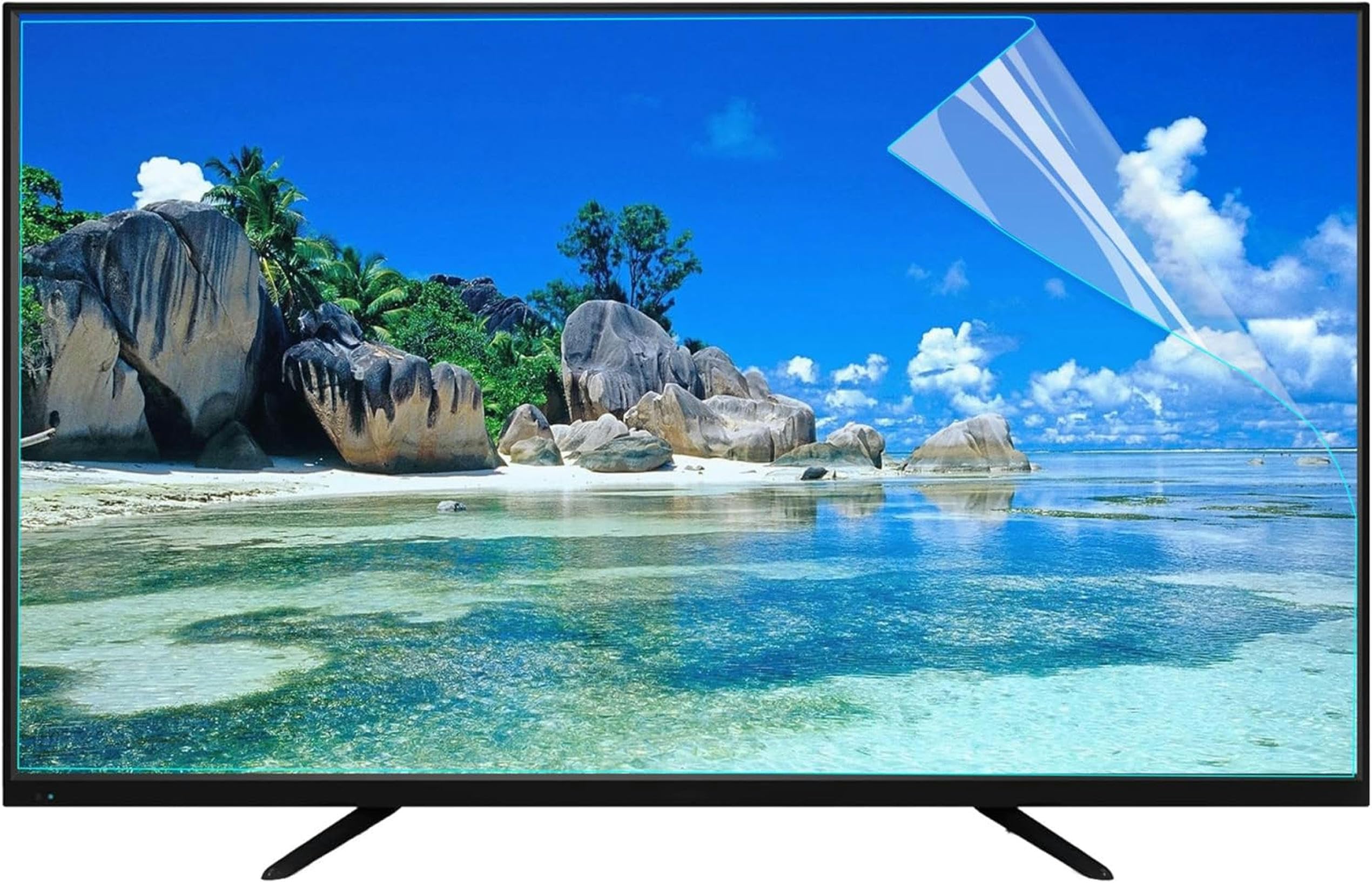Protectores De Pantalla Para Tv Con Filtro De Luz Azul, Acabado Mate, Antirreflejos Y Que Reducen La Fatiga Ocular Para Televisores Lcd, Led, Oled, Qled Y 4K Hdtv / 50 Pulgadas (1095 X 616 Mm), 60 Pu