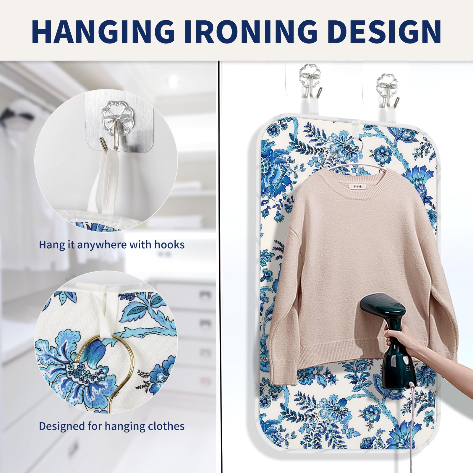 Memeaty Ironing Mat Iron Anywhere Portable Ironing Pad with 3mm Padding for Steam Pressing on Tabletop or Bed - Heat Resistant, Portable, Quilting & Travel Blanket Ironing Board Alternative Cover