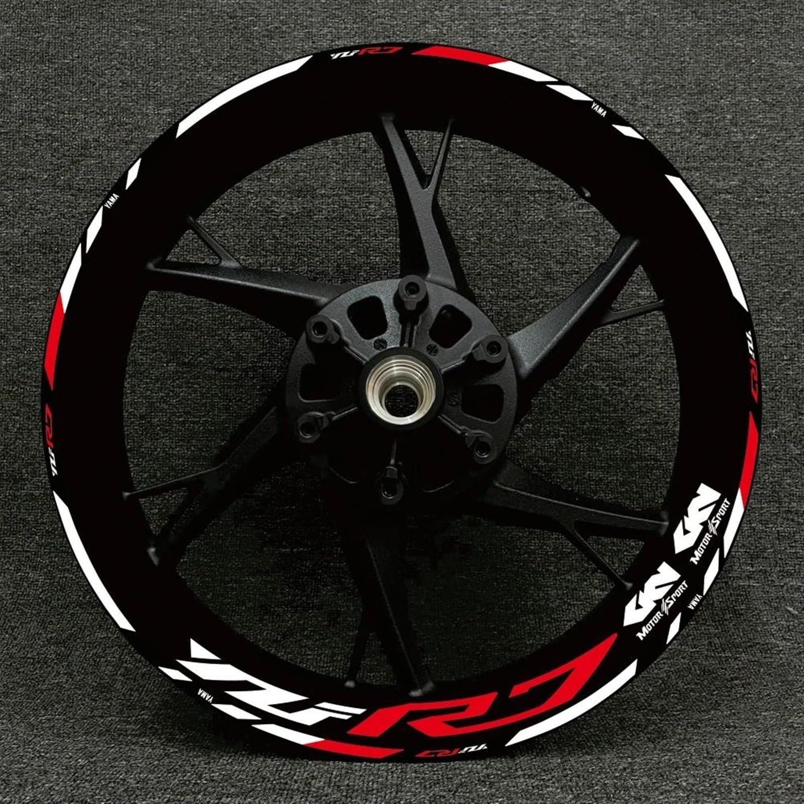 Stickers Motorcycle Accessories Wheel Stickers Reflective Decals Rims for Yamaha YZFR7 YZF R7(Style 16)