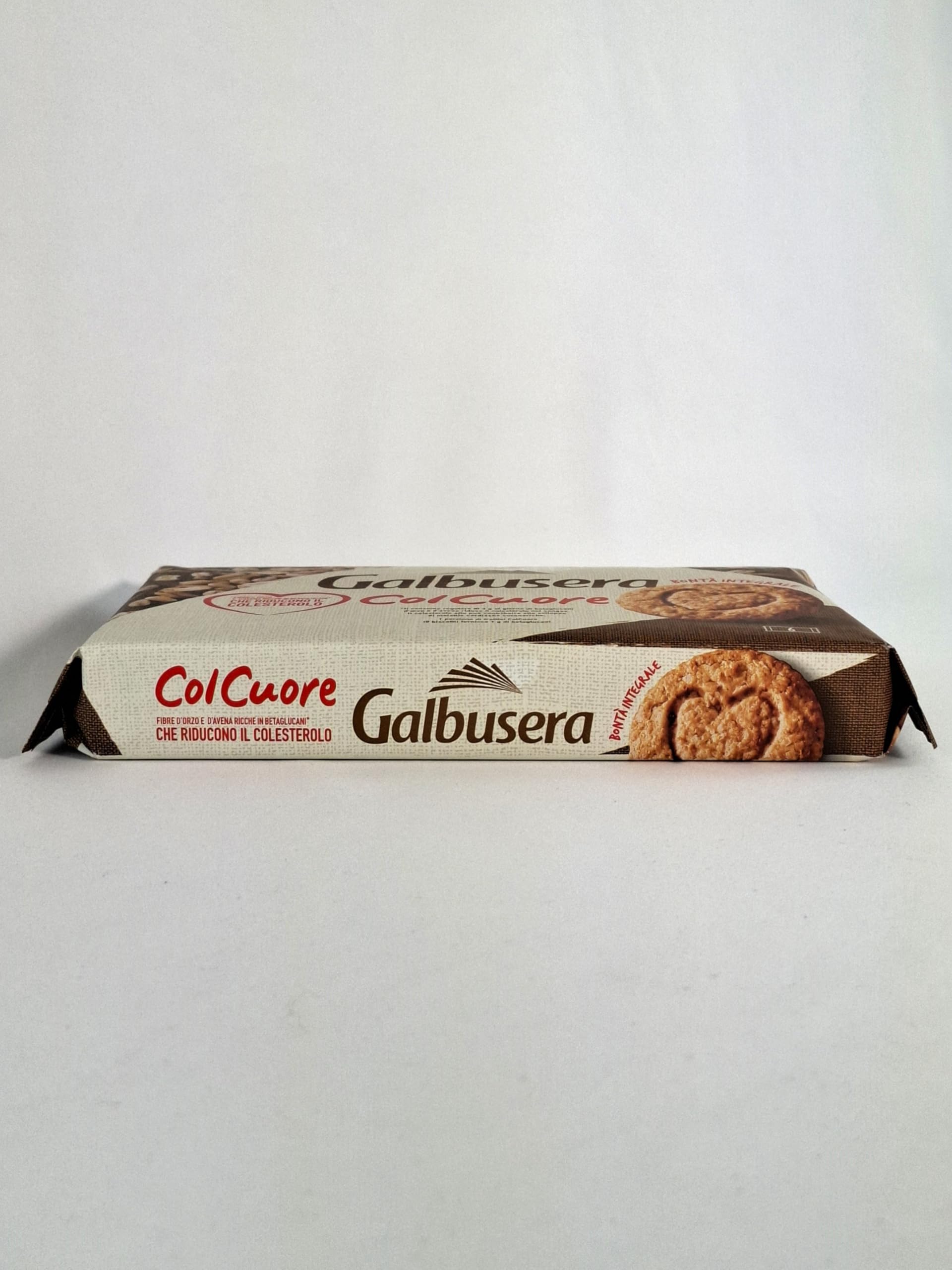 Galbusera Col Cuore, Galletas de Mantequilla 100% Integrales, Ricas en Fibra, 9x300 g