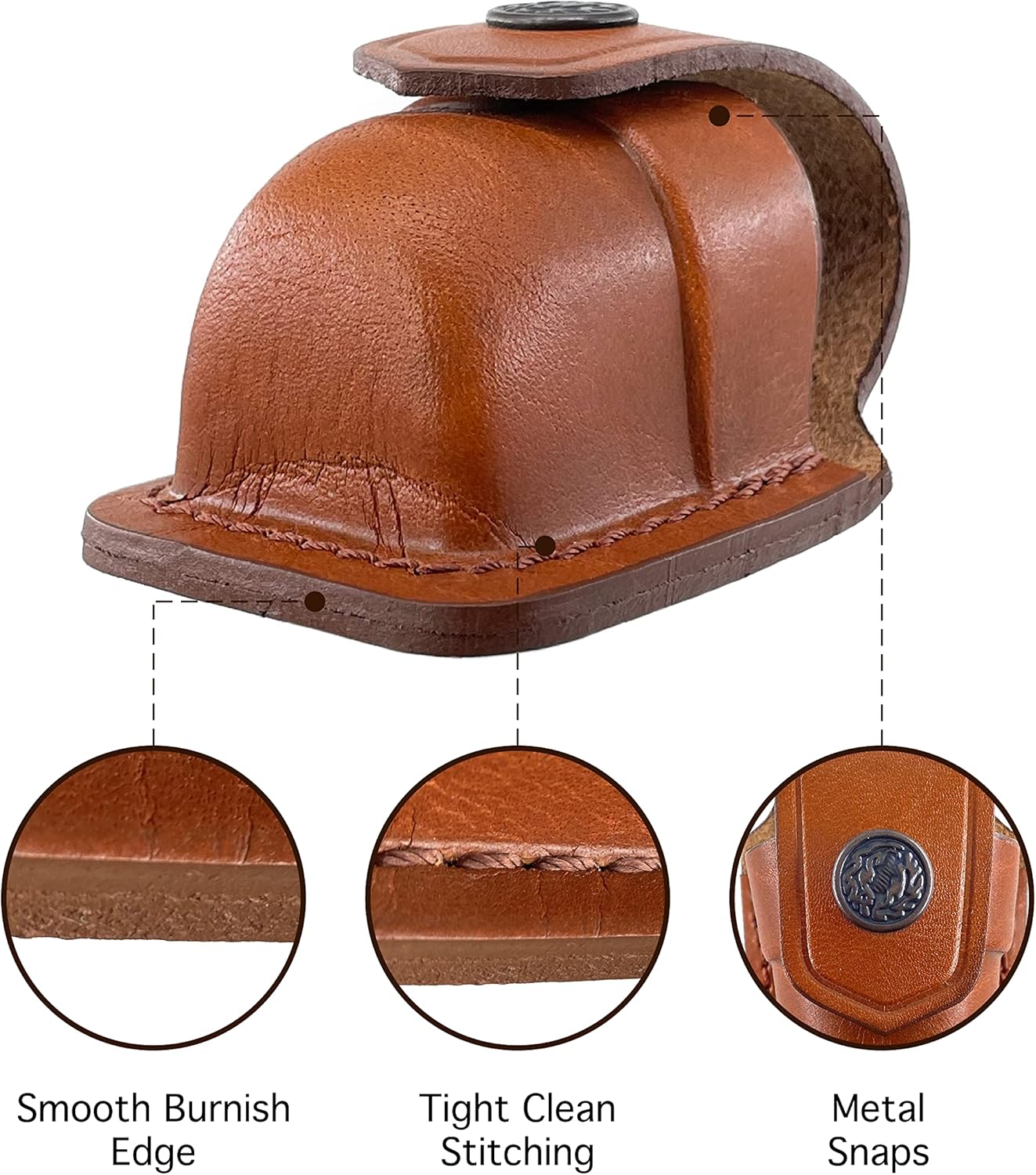 Speedloader Pouch for 357 Magnum 6 & 7 Shots, 44 Magnum 5 Shot, S&W .38 Special 6 Shot Genuine Leather Single & Double Speedloader Carrier/Case Handmade (Brown, Black)