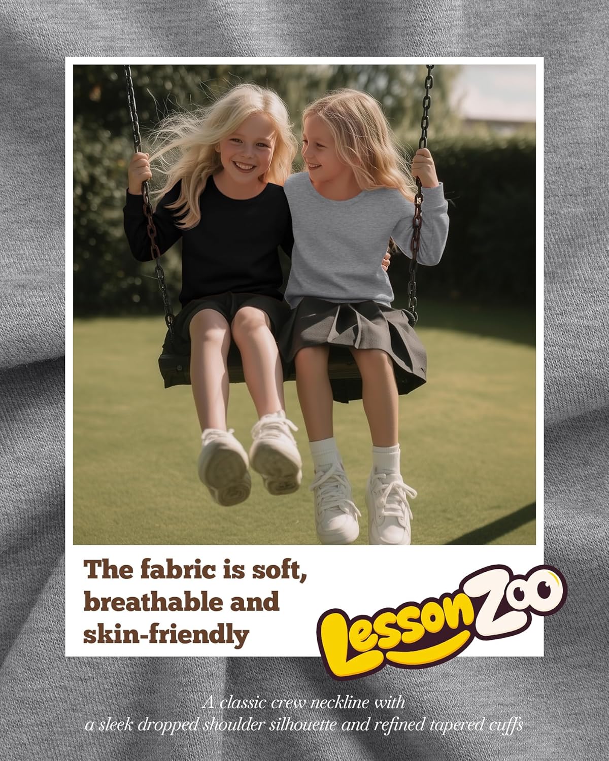 4 Pack Girls Long Sleeve Shirts Kids Loose Round Neck Casual Toddler Basic Tops Soft Cute Tween Youth Tee - Image 4