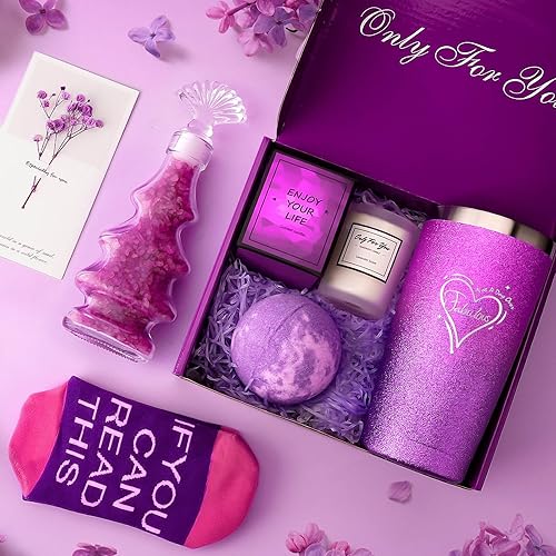 Miniatura 2 de Regalos de cumpleaños para mujeres, juego de cesta de regalo relajante para spa, regalos del día de San Valentín para ella, mamá, regalos para