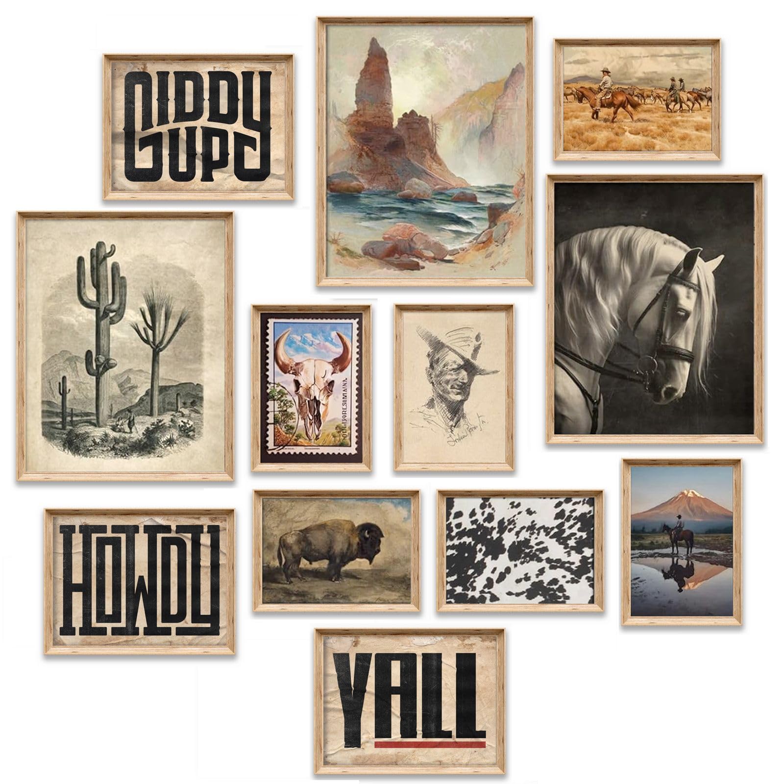Amazon.com: Vintage Western Wall Decor - Bohemian Cowboy and Southwest ...