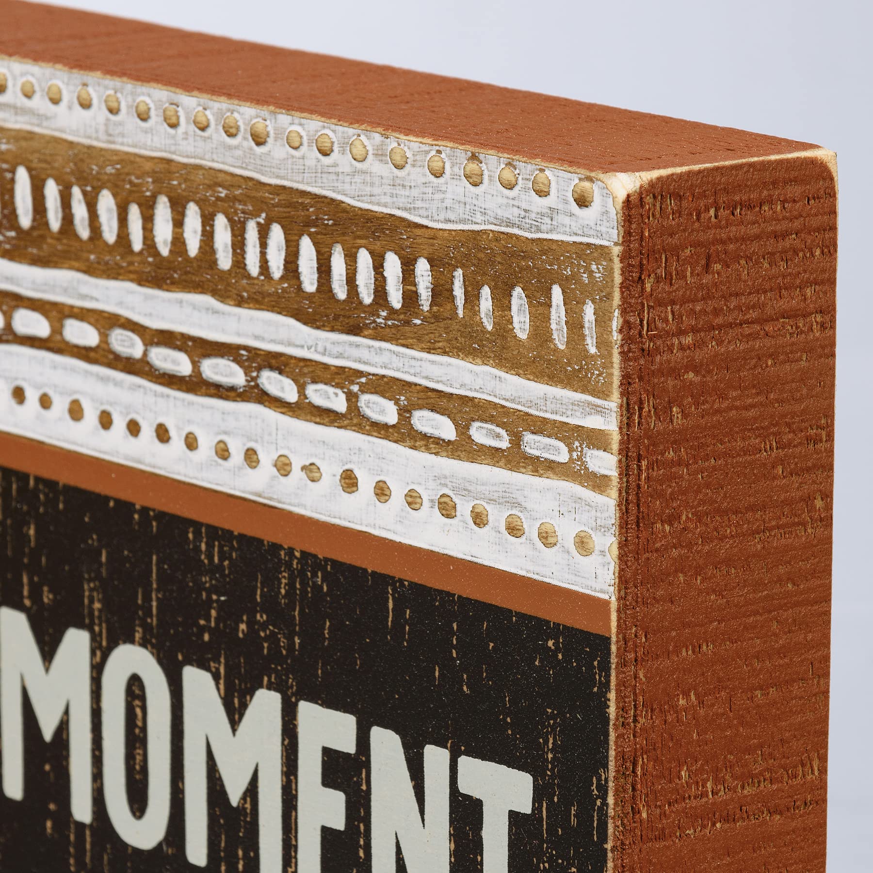 Primitives By Kathy 113918 Live in the Moment Slat - Cartel de caja (35,5 cm)