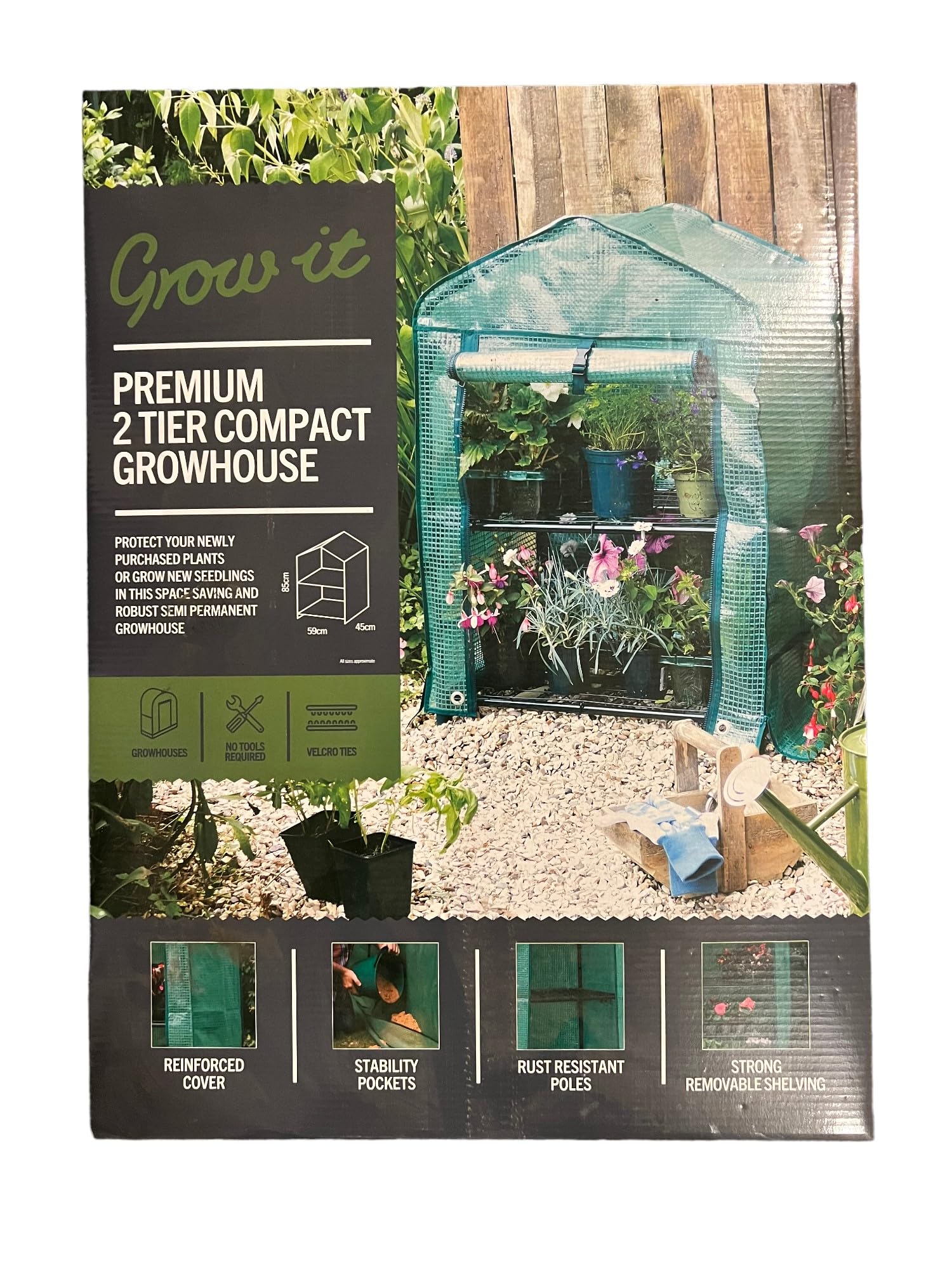 Grow It Plastic 2 Tier Compact Growhouse