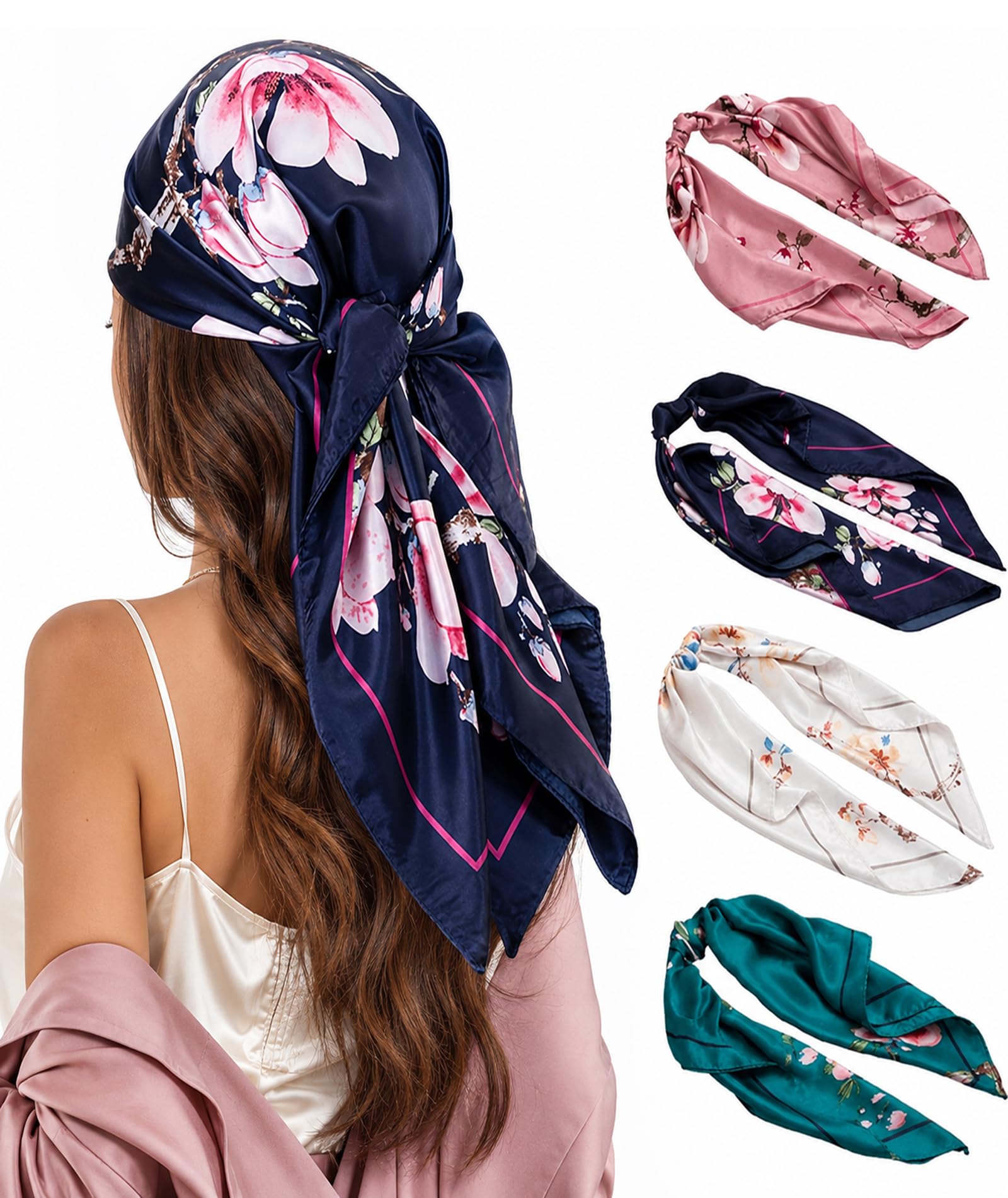 Bandanas for Women, Multipurpose Head Scarf for Hair Protection and Styling, Fashion Accessory for Travel-picture-46
