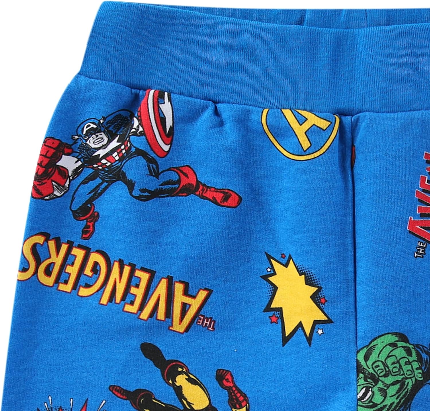 Marvel Avengers Boys Short Sleeve T-Shirt and French Terry Shorts Set for Toddler and Big Kids - Image 7