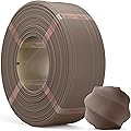 PLA Matte Refill Filament 1kg (2.2lbs) for Reusable Spools, 1.75mm Spool-Less 3D Printing Filament, Compatible with Bambu Lab 3D Printers – Dark Brown