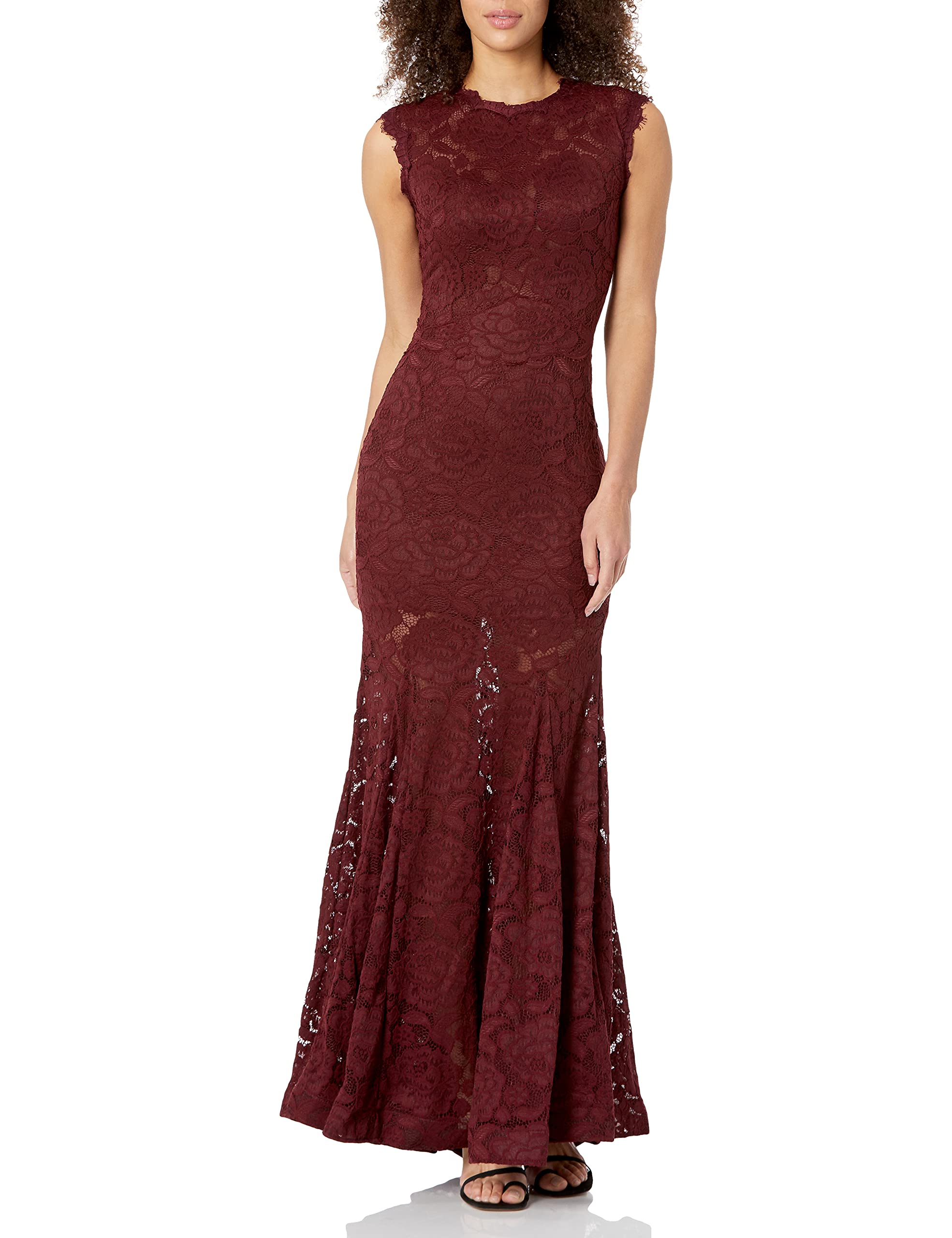 Betsy & AdamWomen's One Size Long Lace Mermaid Dress