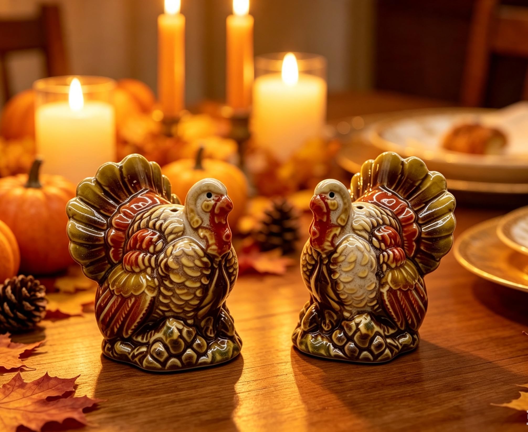 Set di 2 contenitori per sale e pepe in ceramica Turchia | Set di contenitori per sale e pepe
